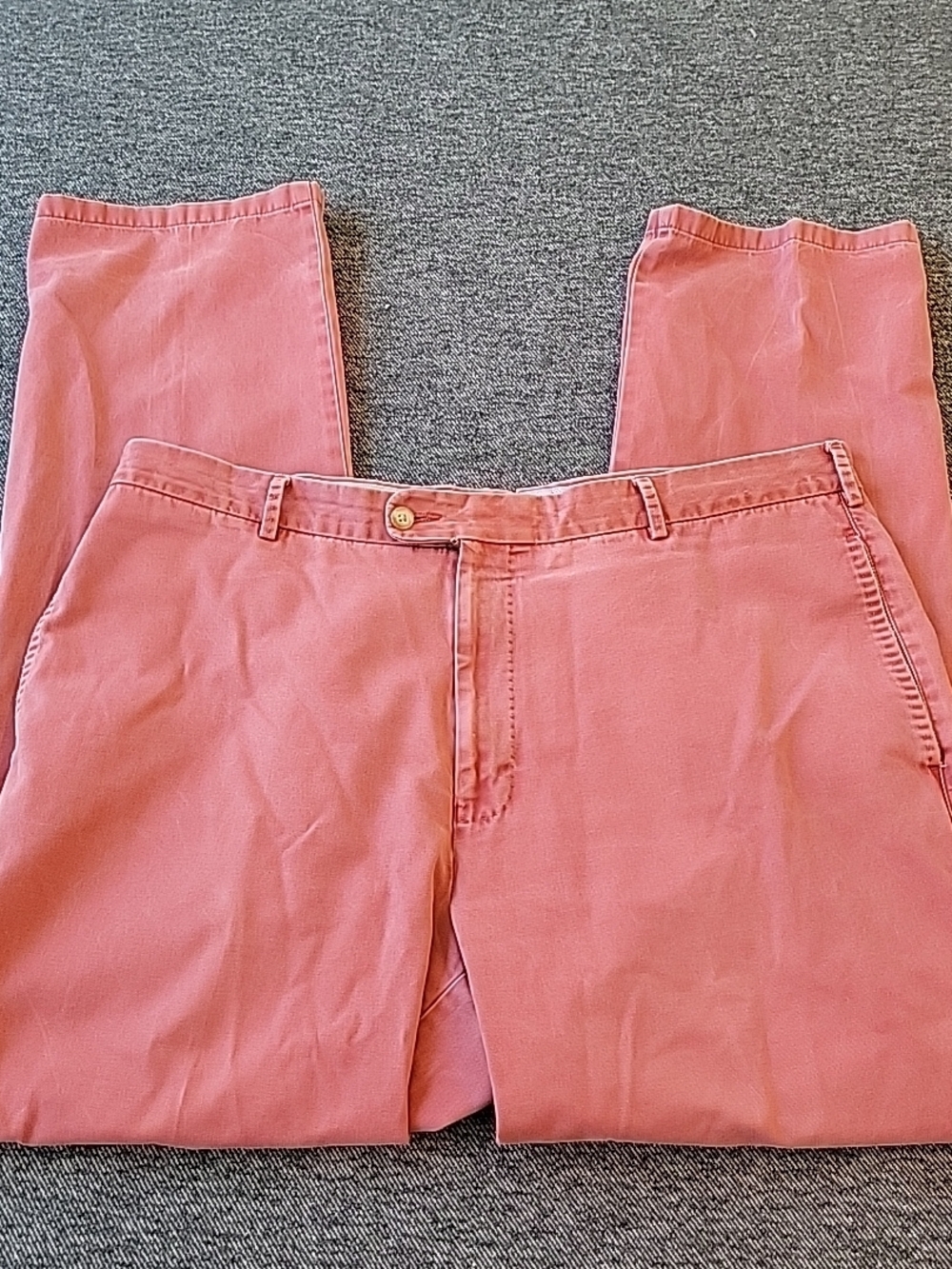 Peter Millar Raleigh Pants Men's 38x32 Red Performance Chino Golf Dress Casual